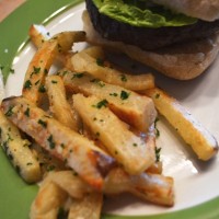 garlicky fries