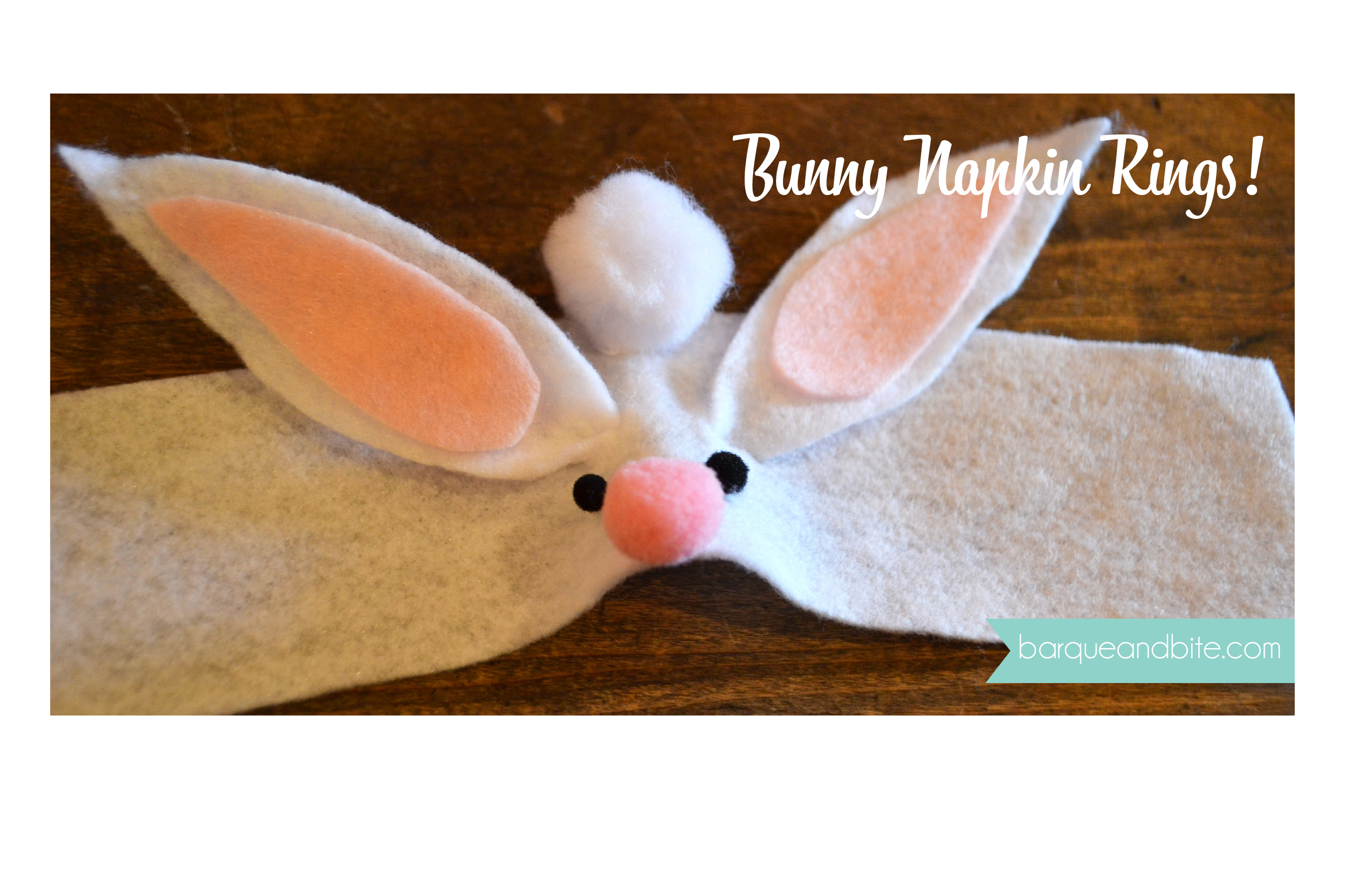 DIY Felt Bunny Napkin Rings Barque and Bite